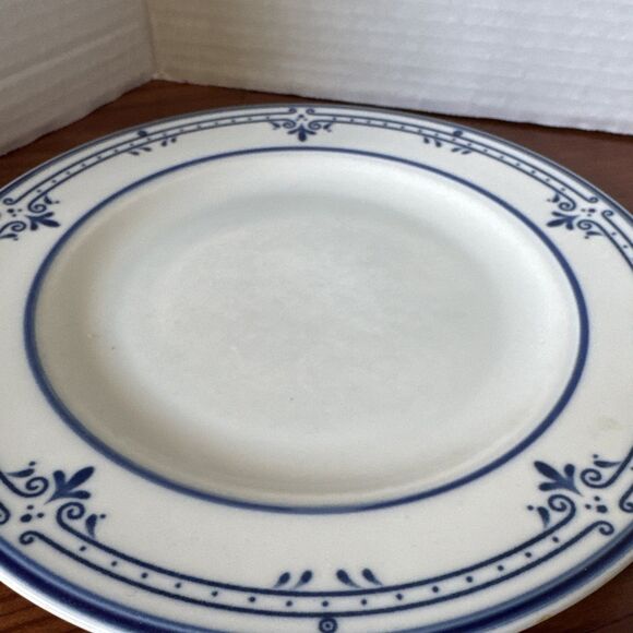 Mikasa Newport Blue and White Cera Stone 8" Salad Plates Set Of 2 - Picture 4 of 8